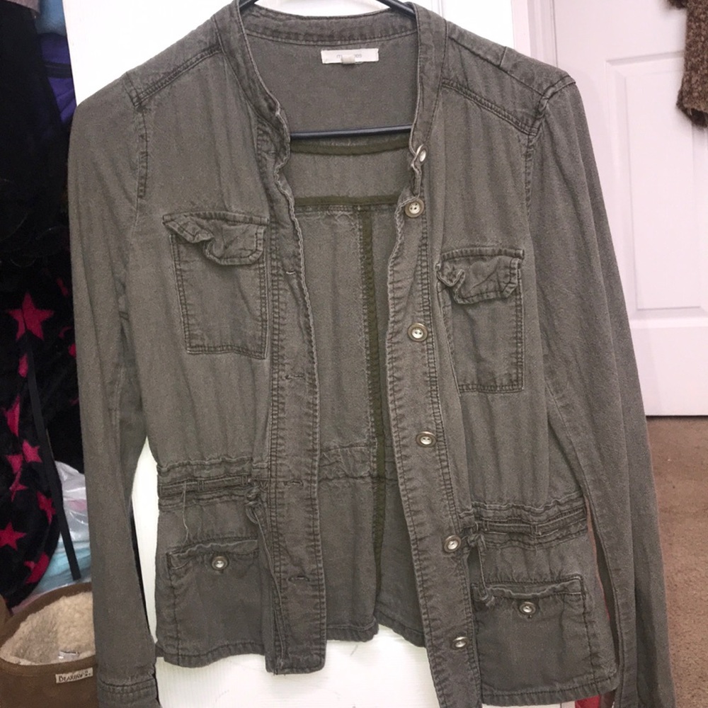 Faded Green buttoned jacket